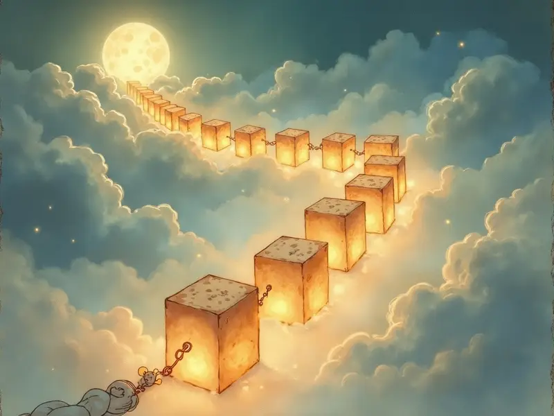 Illustration du rêve : blockchain