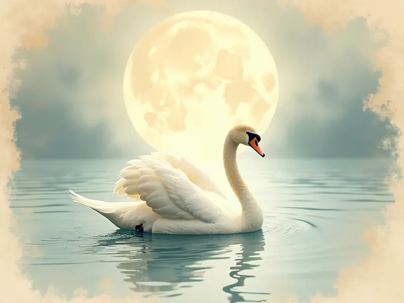 Illustration du rêve : cygne