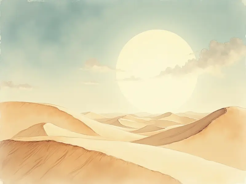 Illustration du rêve : désert