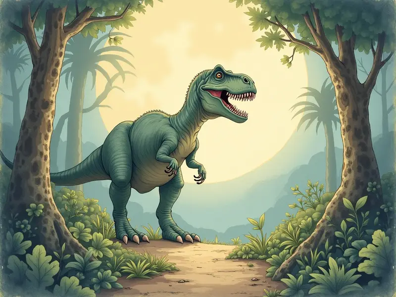 Illustration du rêve : dinosaure