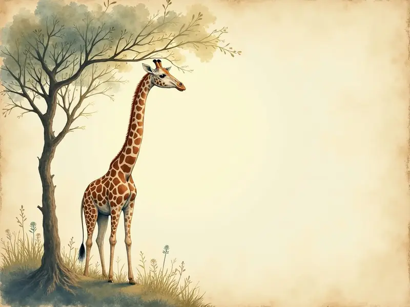 Illustration du rêve : girafe