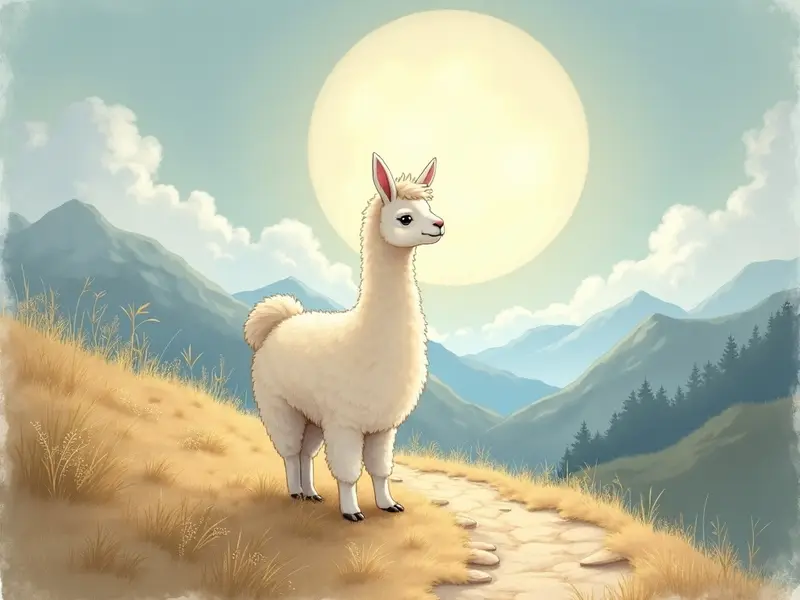 Illustration du rêve : lama