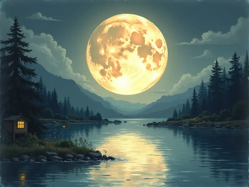 Illustration du rêve : lune