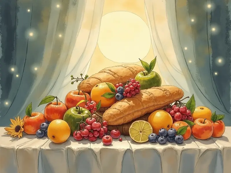 Illustration du rêve : manger