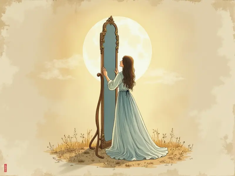 Illustration du rêve : miroir