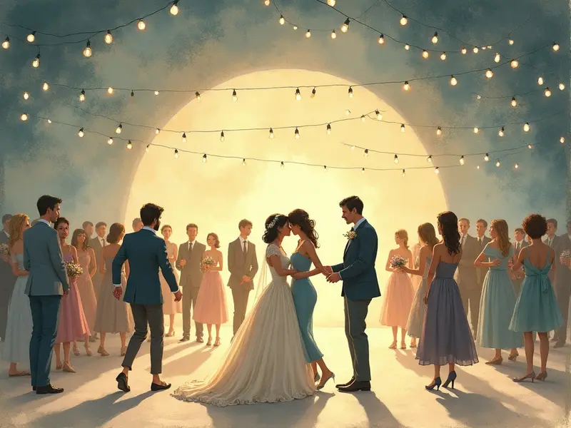 Illustration du rêve : noce