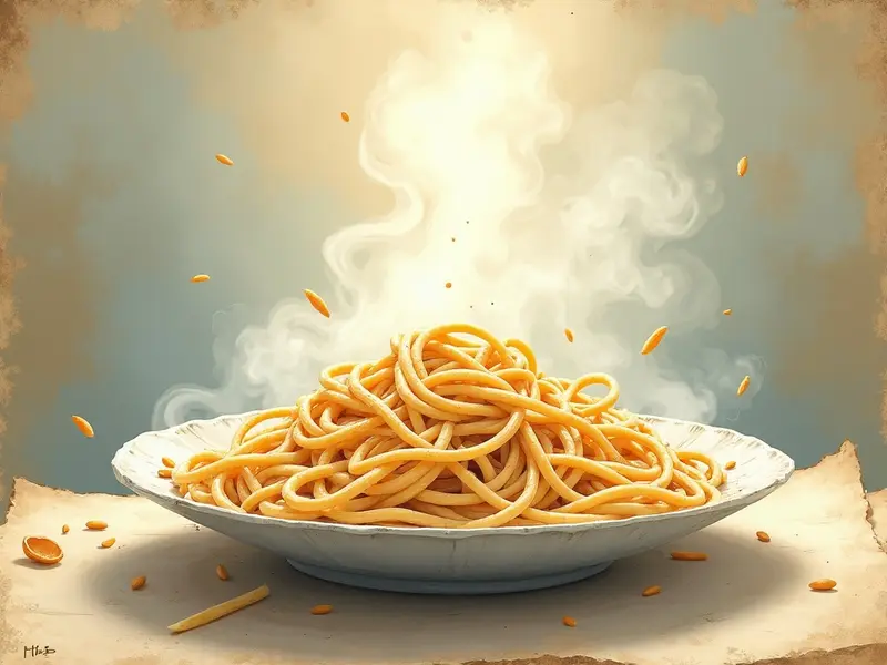 Illustration du rêve : pâtes