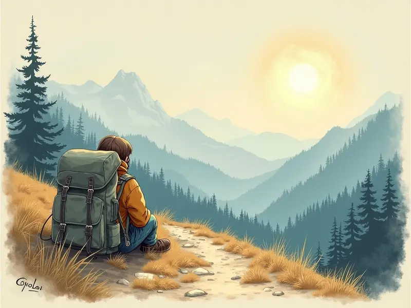 Illustration du rêve : sac à dos