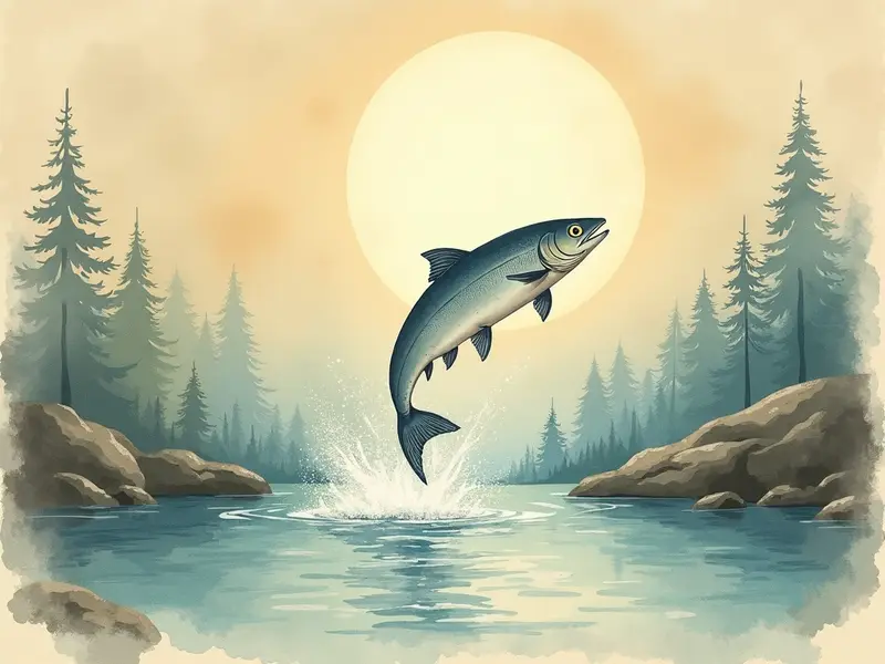 Illustration du rêve : saumon