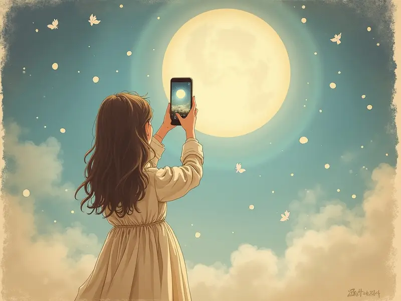 Illustration du rêve : selfie