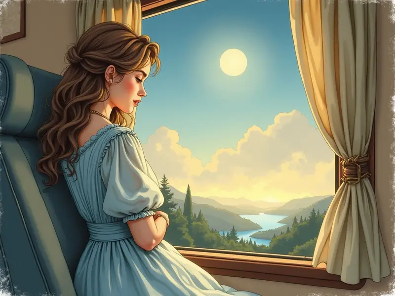 Illustration du rêve : voyager en train